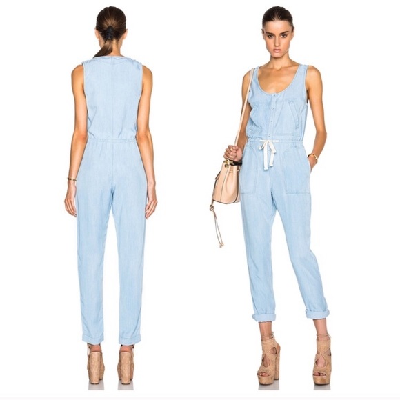 L'AGENCE Pants - LAST CHANCE Lagence Chambray Jumpsuit